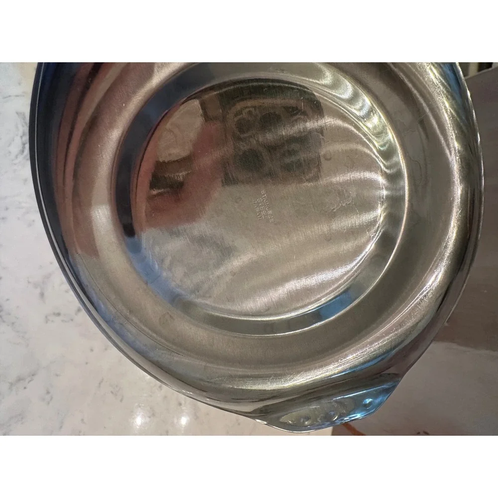 Vtg Stainless Steel Flower Emboss 70s MCM Japan‎ Butter Sugar Creamer Gravy Boat